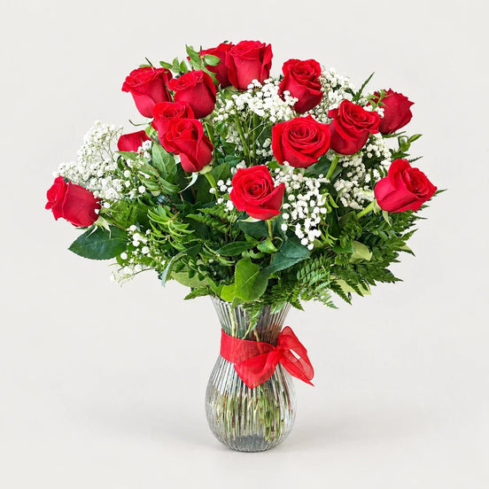 18 Red Roses - Flower World