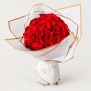 2 Dozen Red Roses (Wrapped) - Flower World