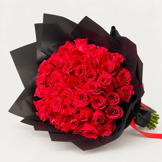 50 Rose Bouquet - Flower World