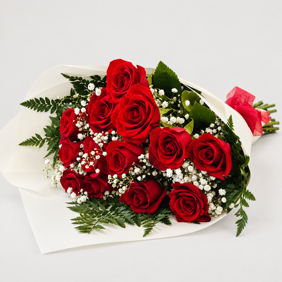 Dozen Red Roses (Wrapped)