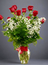 Dozen Red Roses (Vase) - Flower World