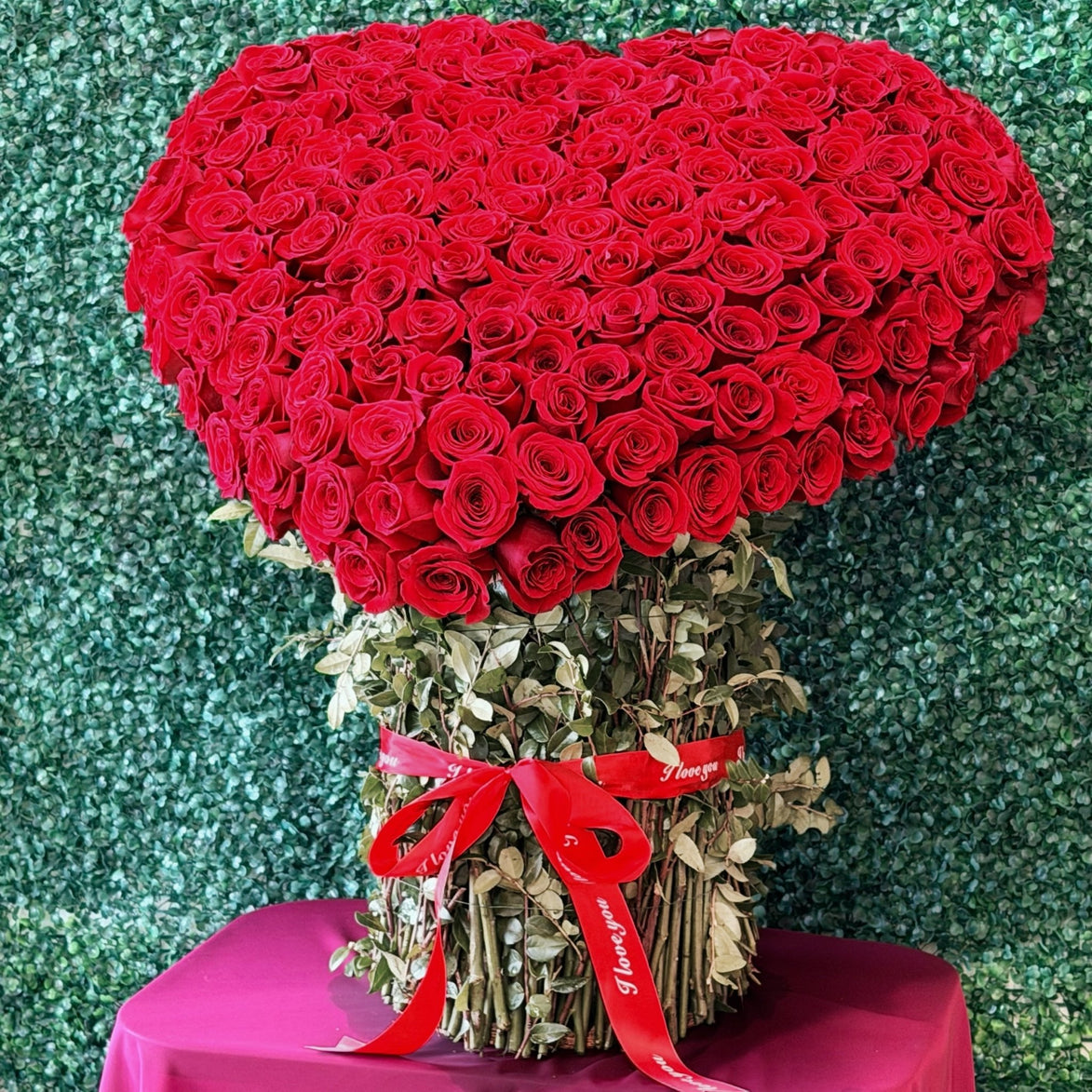 Opulent Rose Heart - Flower World