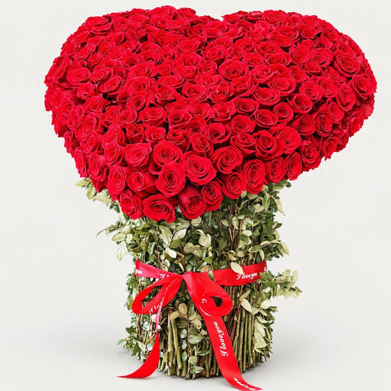 Opulent Rose Heart - Flower World