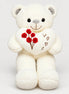 Rose Heart Teddy Bear - Flower World