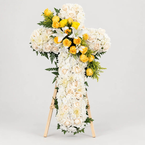White & Yellow Cross - Flower World