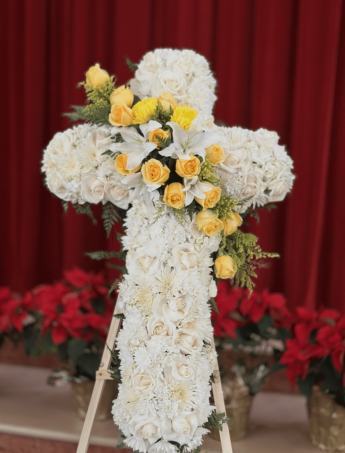 White & Yellow Cross - Flower World